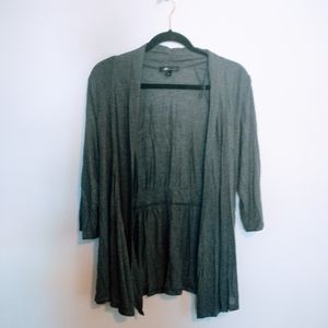 AB Studio grey flowy cardigan size medium